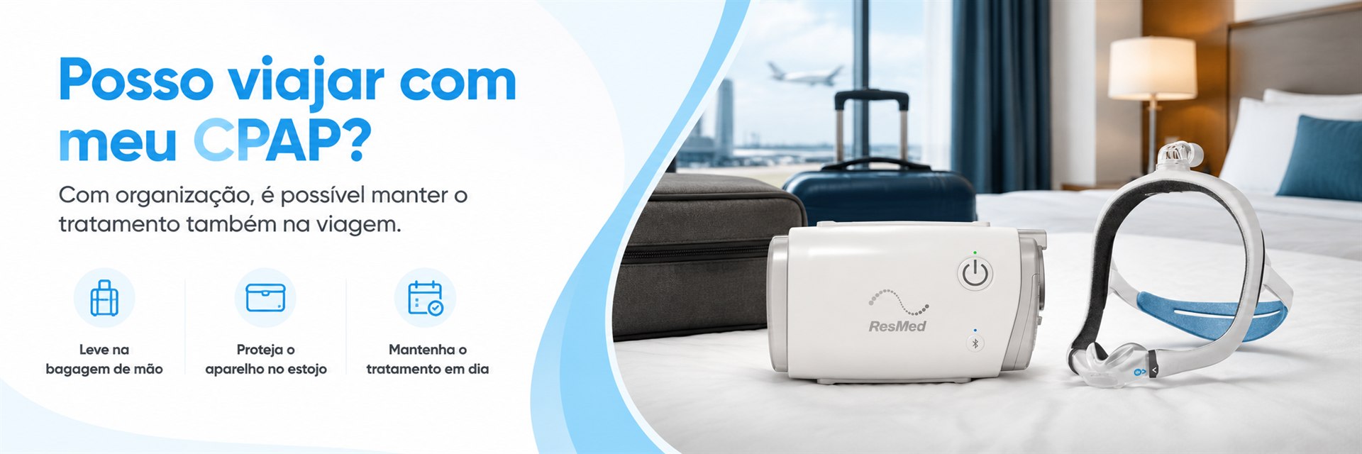 Posso viajar com meu CPAP? - Pulmonar Saude do Sono em Uberlandia