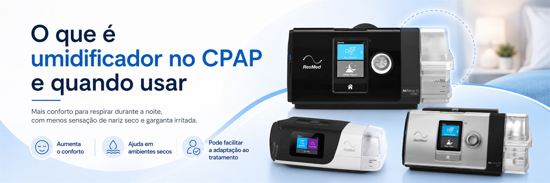 O que é umidificador no CPAP e quando usar - Pulmonar Saude do Sono em Uberlandia