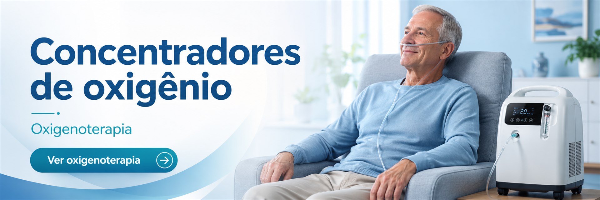 Concentradores de oxigênio e oxigenoterapia na Pulmonar em Uberlândia