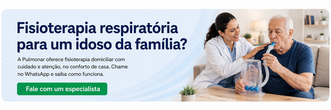Fisioterapia respiratória para um idoso da família? Fale com um especialista da Pulmonar em UberlÃ¢ndia