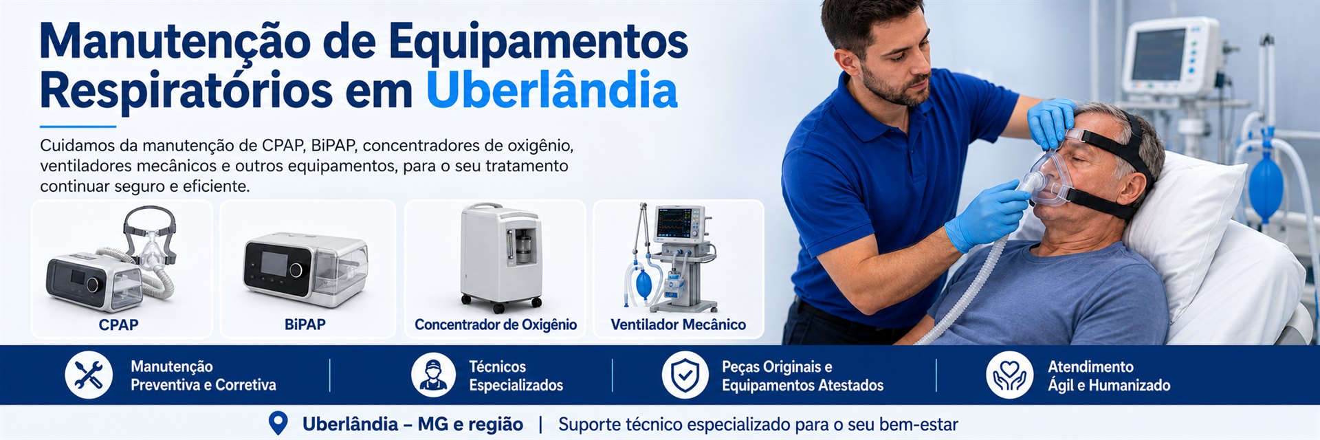 Manutenção de equipamentos respiratórios em Uberlândia na Pulmonar