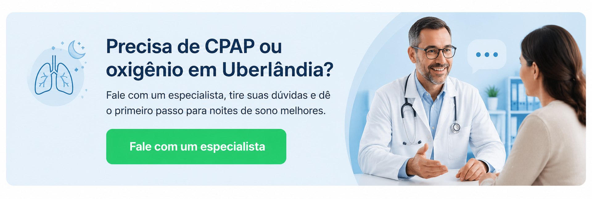 Precisa de CPAP ou oxigênio em Uberlândia? Fale com um especialista da Pulmonar